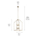 Kichler - 52723CPZ - Eight Light Foyer Pendant - Madden - Champagne Bronze