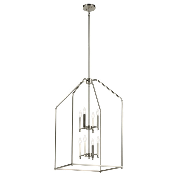 Kichler - 52723NI - Eight Light Foyer Pendant - Madden - Brushed Nickel