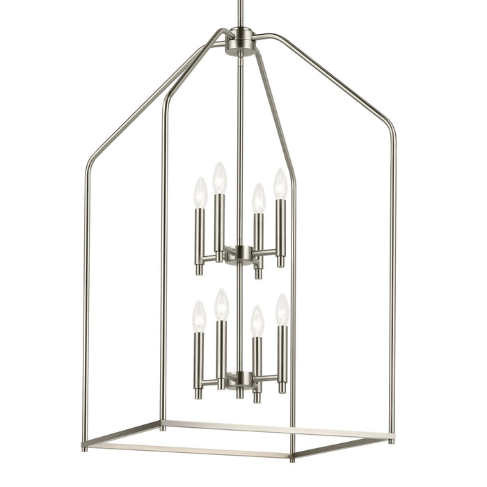 Kichler - 52723NI - Eight Light Foyer Pendant - Madden - Brushed Nickel