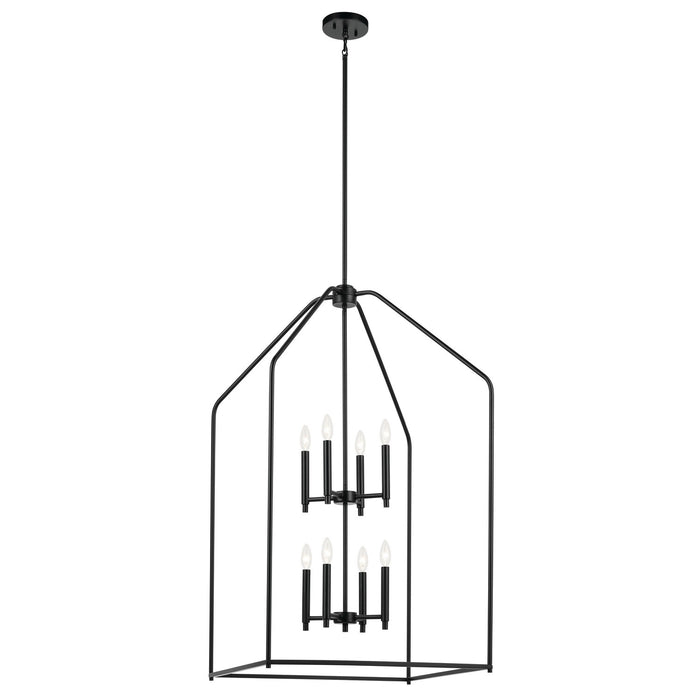 Kichler - 52724BK - Eight Light Foyer Pendant - Madden - Black
