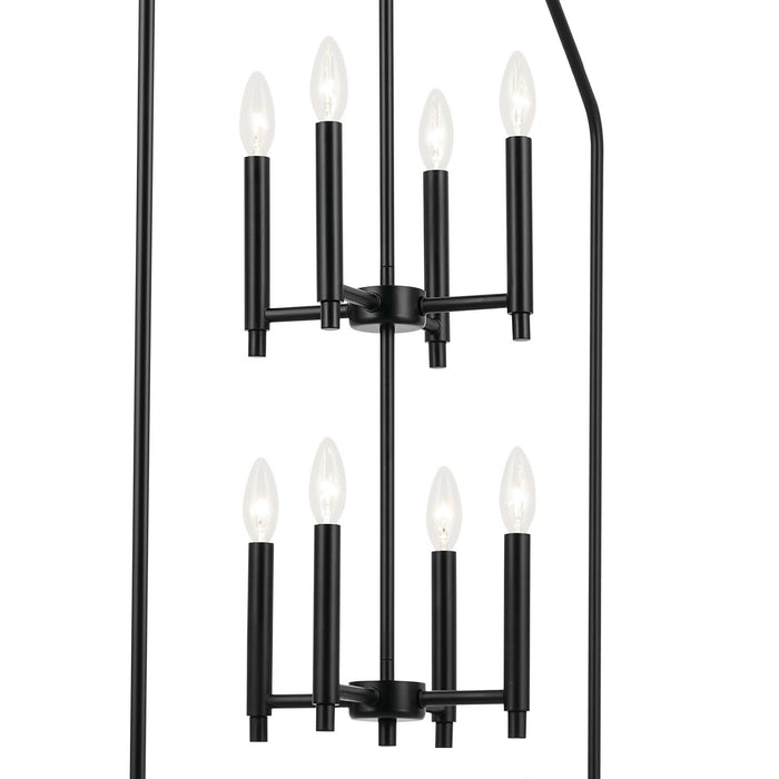 Kichler - 52724BK - Eight Light Foyer Pendant - Madden - Black