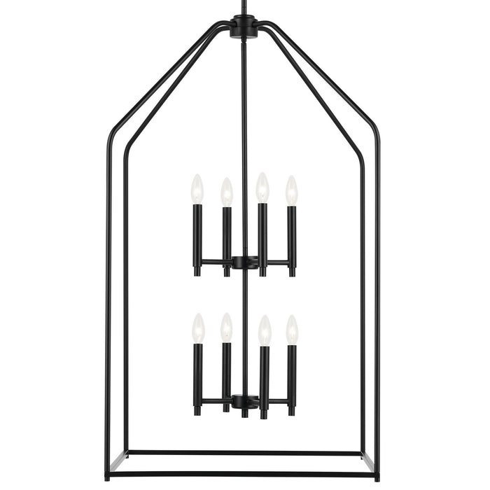 Kichler - 52724BK - Eight Light Foyer Pendant - Madden - Black