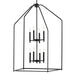 Kichler - 52724BK - Eight Light Foyer Pendant - Madden - Black