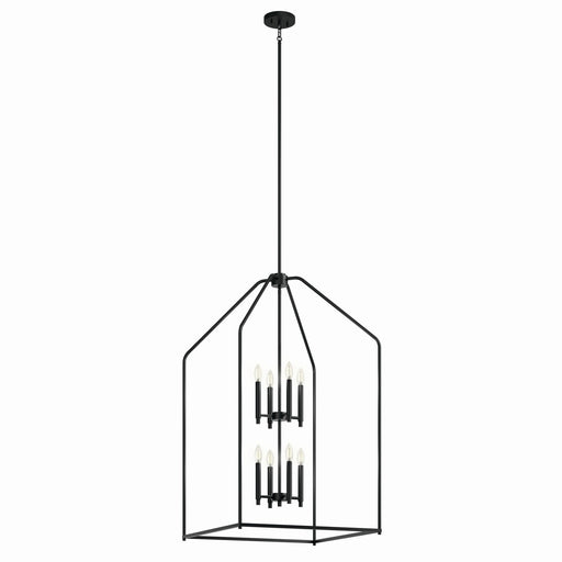 Kichler - 52724BK - Eight Light Foyer Pendant - Madden - Black