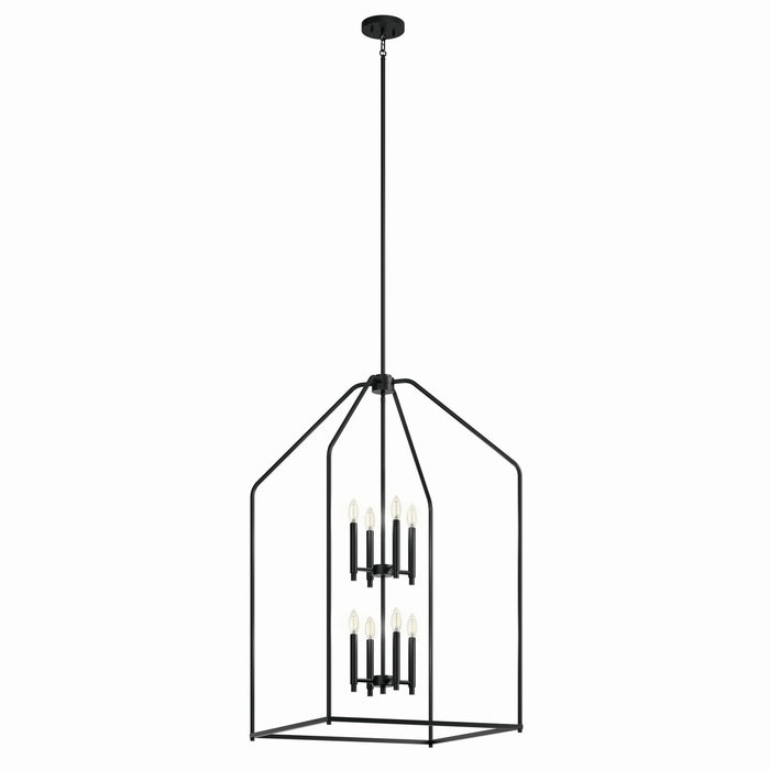 Kichler - 52724BK - Eight Light Foyer Pendant - Madden - Black