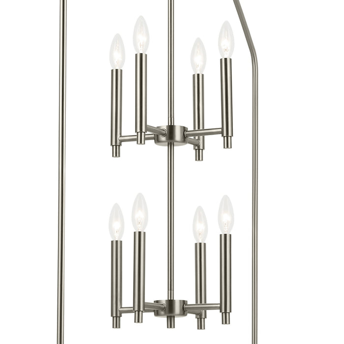 Kichler - 52724NI - Eight Light Foyer Pendant - Madden - Brushed Nickel