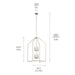 Kichler - 52724NI - Eight Light Foyer Pendant - Madden - Brushed Nickel