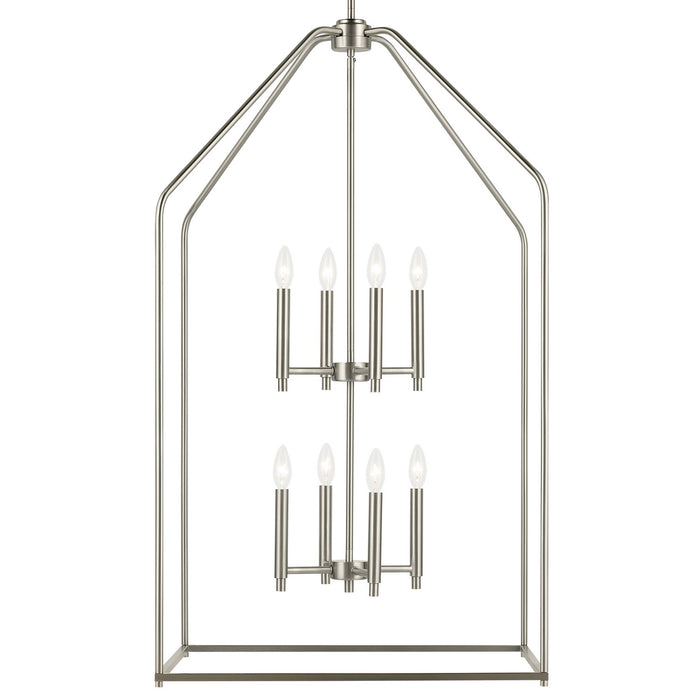 Kichler - 52724NI - Eight Light Foyer Pendant - Madden - Brushed Nickel