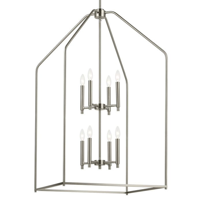 Kichler - 52724NI - Eight Light Foyer Pendant - Madden - Brushed Nickel