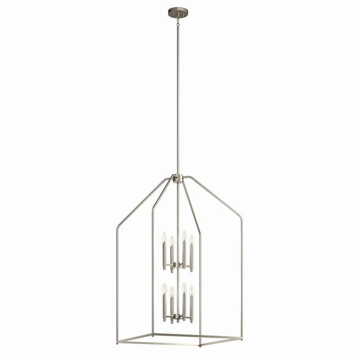 Kichler - 52724NI - Eight Light Foyer Pendant - Madden - Brushed Nickel