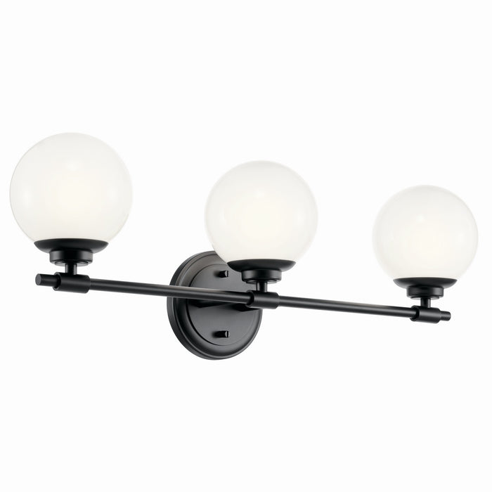 Kichler - 55172BK - Three Light Vanity - Benno - Black