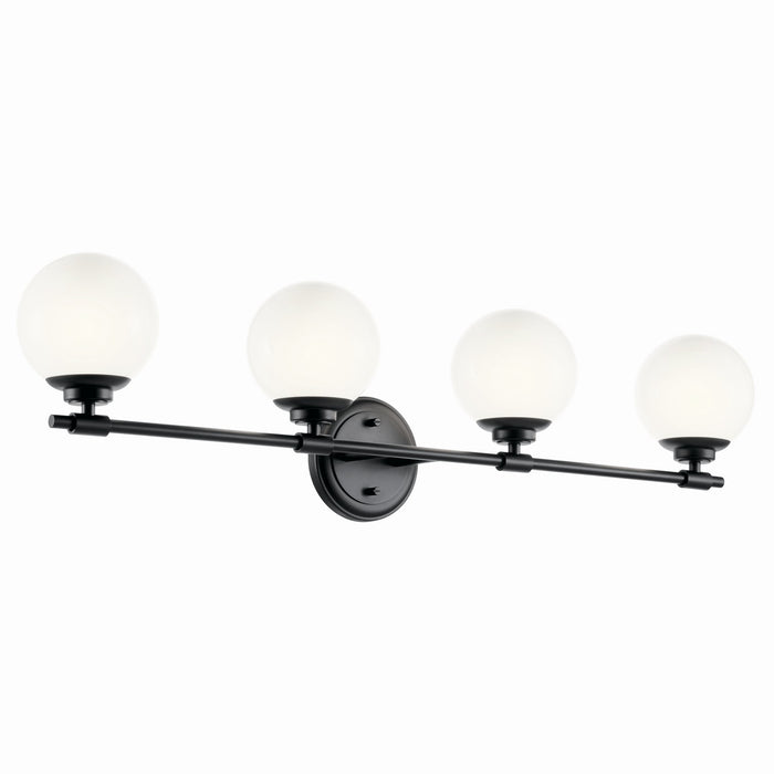 Kichler - 55173BK - Four Light Vanity - Benno - Black