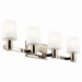 Kichler - 55177PN - Four Light Vanity - Adani - Polished Nickel