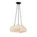 Justice Designs - ALR-6534-MBLK - Three Light Pendant - Alabaster Rocks! - Matte Black