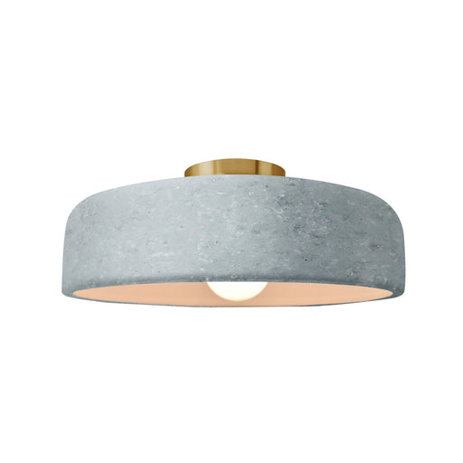 Radiance One Light Semi-Flush Mount Concrete