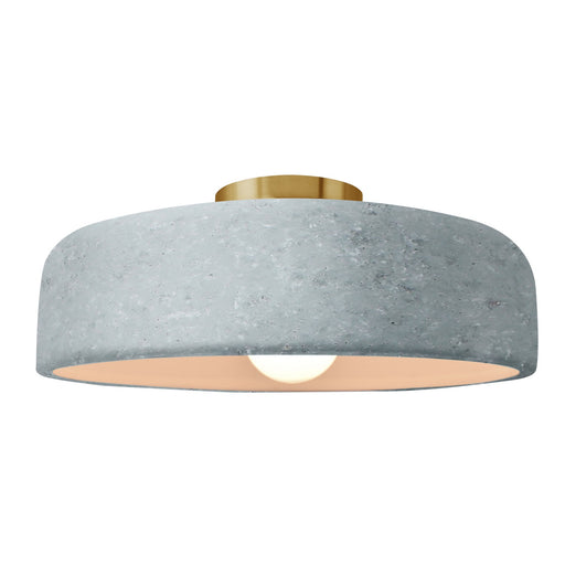 Radiance One Light Semi-Flush Mount Concrete