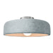 Justice Designs - CER-6345-CONC-NCKL - One Light Semi-Flush Mount - Radiance - Concrete
