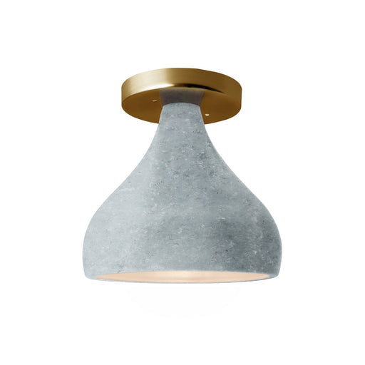 Radiance One Light Semi-Flush Mount Concrete