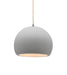 Justice Designs - CER-6530-BIS-NCKL-BEIG-TWST - One Light Pendant - Radiance - Bisque
