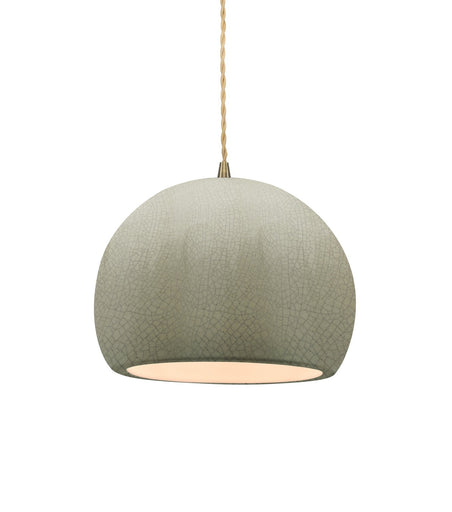 Radiance One Light Pendant Celadon Green Crackle