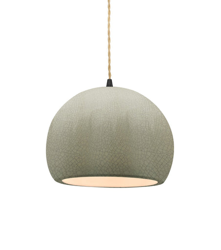Radiance One Light Pendant Celadon Green Crackle