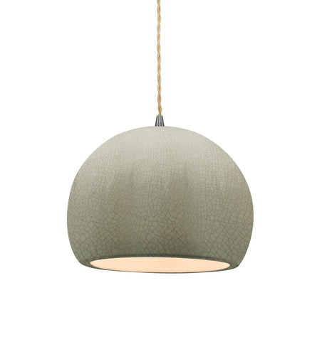 Radiance One Light Pendant Celadon Green Crackle