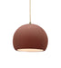 Justice Designs - CER-6530-CLAY-ABRS-BEIG-TWST - One Light Pendant - Radiance - Canyon Clay