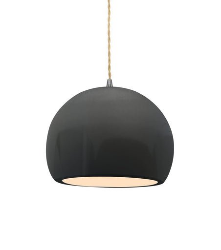 Radiance One Light Pendant Gloss Grey