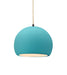 Justice Designs - CER-6530-RFPL-MBLK-BEIG-TWST - One Light Pendant - Radiance - Reflecting Pool