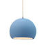 Justice Designs - CER-6530-SKBL-NCKL-BEIG-TWST - One Light Pendant - Radiance - Sky Blue