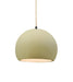 Justice Designs - CER-6530-VAN-MBLK-BEIG-TWST - One Light Pendant - Radiance - Vanilla (Gloss)