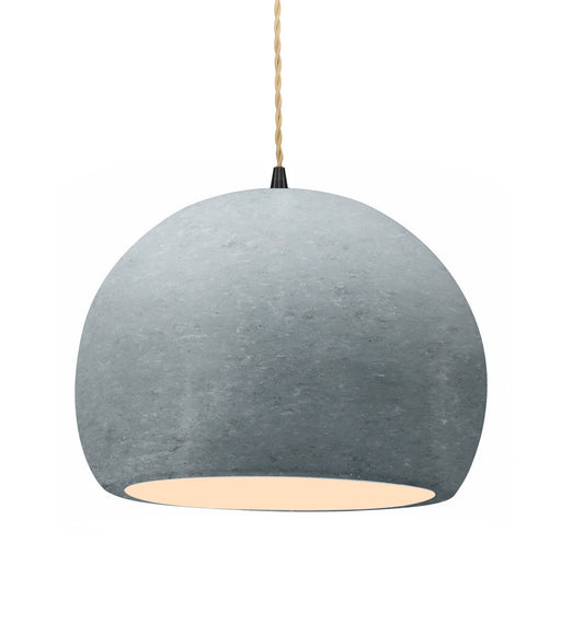 Justice Designs - CER-6535-CONC-MBLK-BEIG-TWST - One Light Pendant - Radiance - Concrete