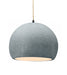 Justice Designs - CER-6535-CONC-MBLK-BEIG-TWST - One Light Pendant - Radiance - Concrete