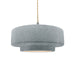 Justice Designs - CER-6543-CONC-NCKL-BEIG-TWST - One Light Pendant - Radiance - Concrete