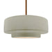 Justice Designs - CER-6545-CKC-BRSS-RIGID - One Light Pendant - Radiance - Celadon Green Crackle