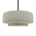 Justice Designs - CER-6545-CKC-MBLK-RIGID - One Light Pendant - Radiance - Celadon Green Crackle