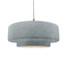 Justice Designs - CER-6545-CONC-NCKL-BEIG-TWST - One Light Pendant - Radiance - Concrete