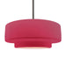 Justice Designs - CER-6545-CRSE-NCKL-RIGID - One Light Pendant - Radiance - Cerise
