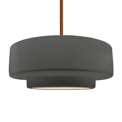 Radiance One Light Pendant Gloss Grey