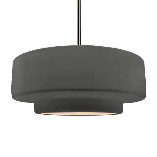 Radiance One Light Pendant Gloss Grey