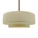 Justice Designs - CER-6545-VAN-BRSS-RIGID - One Light Pendant - Radiance - Vanilla (Gloss)