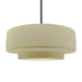 Justice Designs - CER-6545-VAN-NCKL-RIGID - One Light Pendant - Radiance - Vanilla (Gloss)