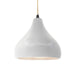 Justice Designs - CER-6563-BIS-MBLK-BEIG-TWST - One Light Pendant - Radiance - Bisque