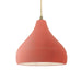 Justice Designs - CER-6563-BSH-ABRS-BEIG-TWST - One Light Pendant - Radiance - Gloss Blush