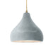 Justice Designs - CER-6563-CONC-ABRS-BEIG-TWST - One Light Pendant - Radiance - Concrete