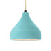 Justice Designs - CER-6563-RFPL-MBLK-BEIG-TWST - One Light Pendant - Radiance - Reflecting Pool