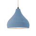 Justice Designs - CER-6563-SKBL-MBLK-BEIG-TWST - One Light Pendant - Radiance - Sky Blue