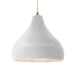 Justice Designs - CER-6565-BIS-ABRS-BEIG-TWST - One Light Pendant - Radiance - Bisque