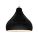 Justice Designs - CER-6565-CRB-ABRS-BEIG-TWST - One Light Pendant - Radiance - Carbon - Matte Black