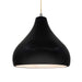 Justice Designs - CER-6565-CRB-NCKL-BEIG-TWST - One Light Pendant - Radiance - Carbon - Matte Black